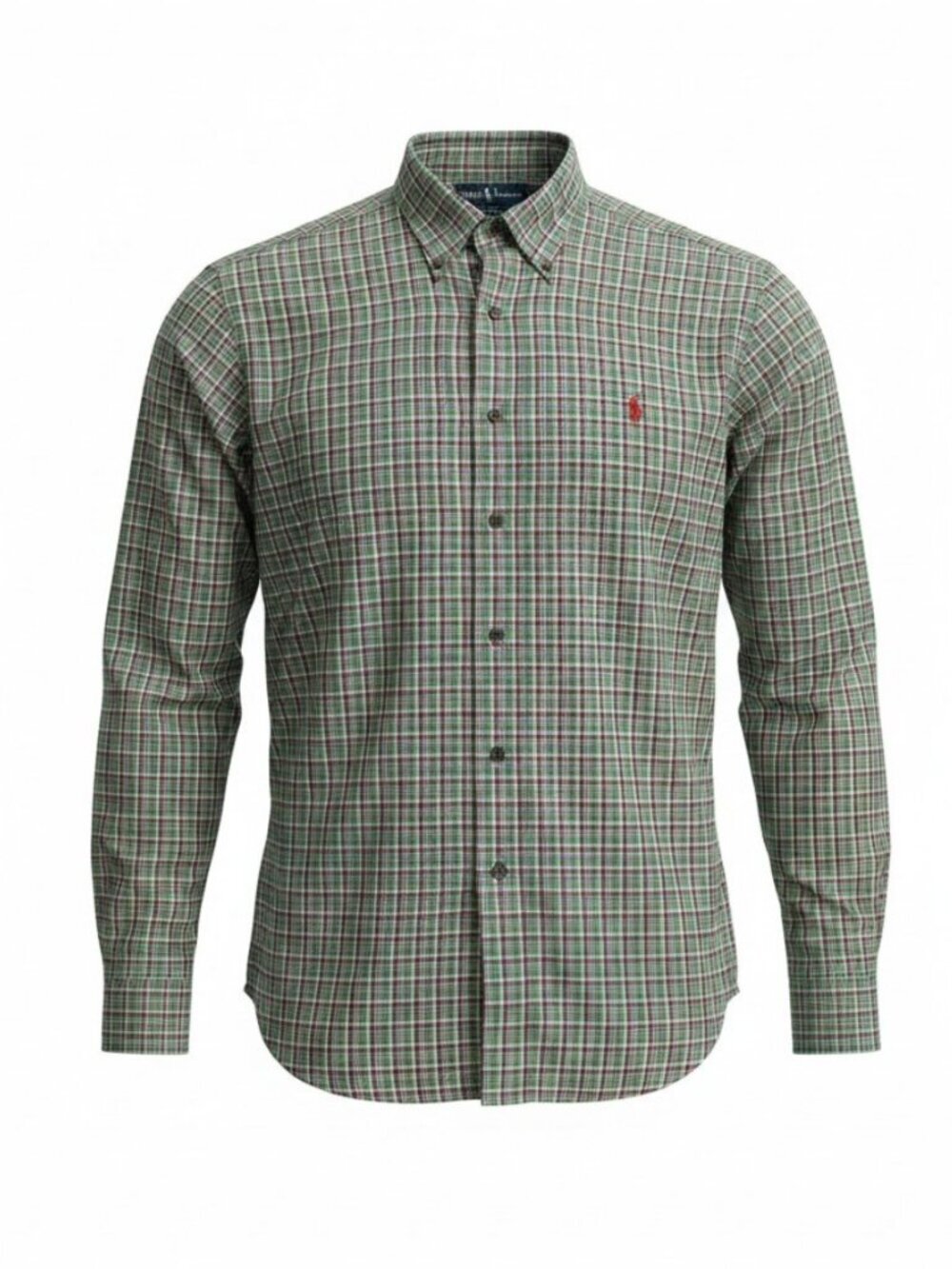 POLO RALPH LAUREN Red Green Plaid Flannel Button Up Shirt xl